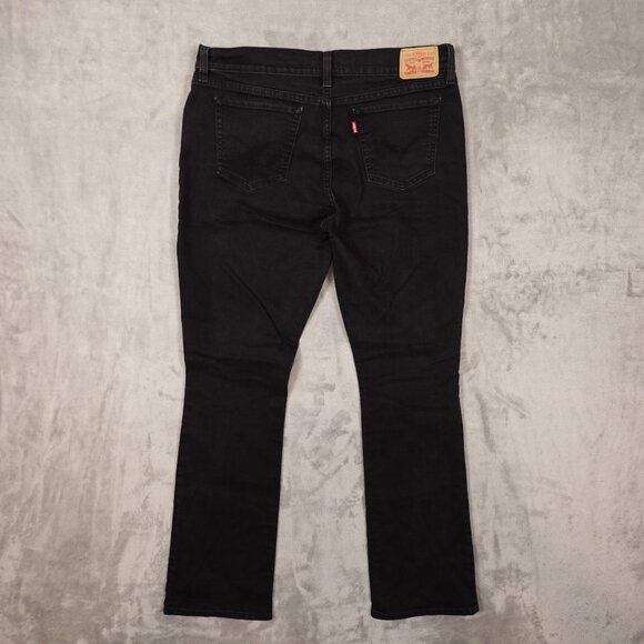 Levi’s Jeans 415 Relaxed Bootcut Jean Women’s Size 31 Black Denim Red Tab - Picture 9 of 14